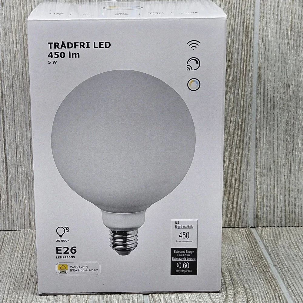 IKEA Tradfri LED 450lm 5W Smart Bulb E26 2700K Warm White Zigbee 604.413.45
